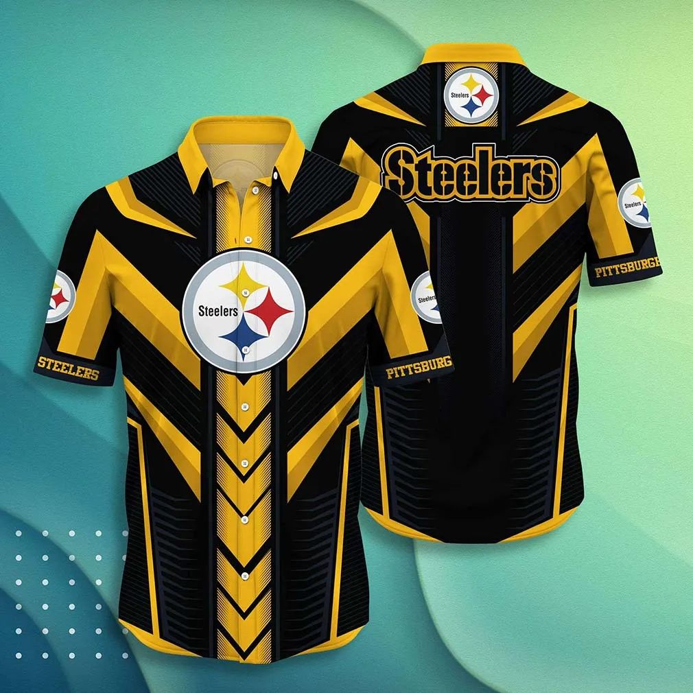 pittsburgh steelers bold strike hawaiian shirt eoy15