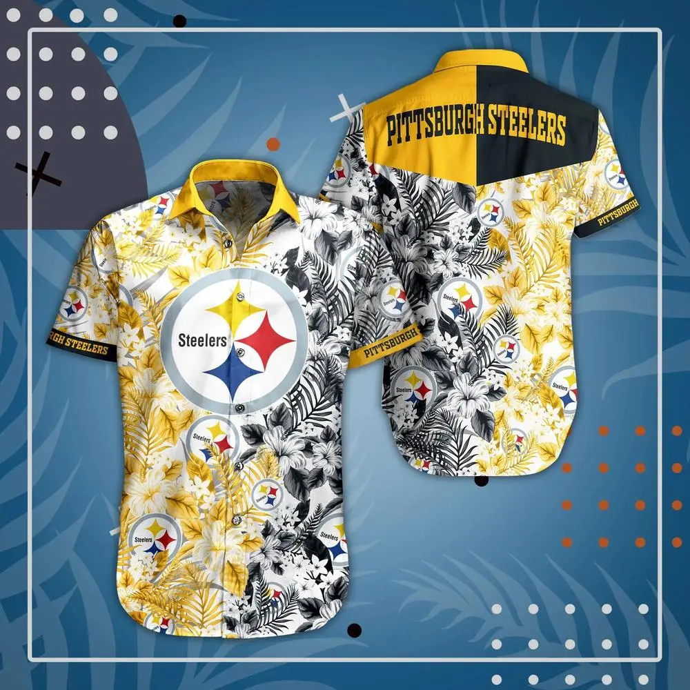 pittsburgh steelers tropical dualtone hawaiian shirt bdhuc