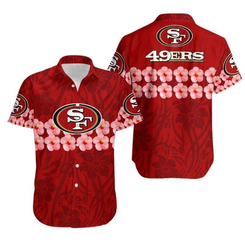 san francisco 49ers christmas holiday hawaiian shirt l6kug