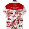 san francisco 49ers floral wave hawaiian shirt p3hb7