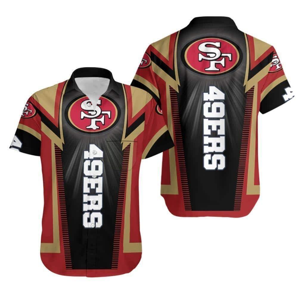 san francisco 49ers power strike hawaiian shirt u1h0k