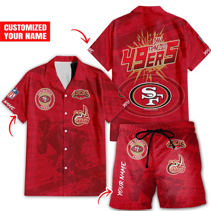 san francisco 49ers sunset spirit hawaiian shirt 5iq6z