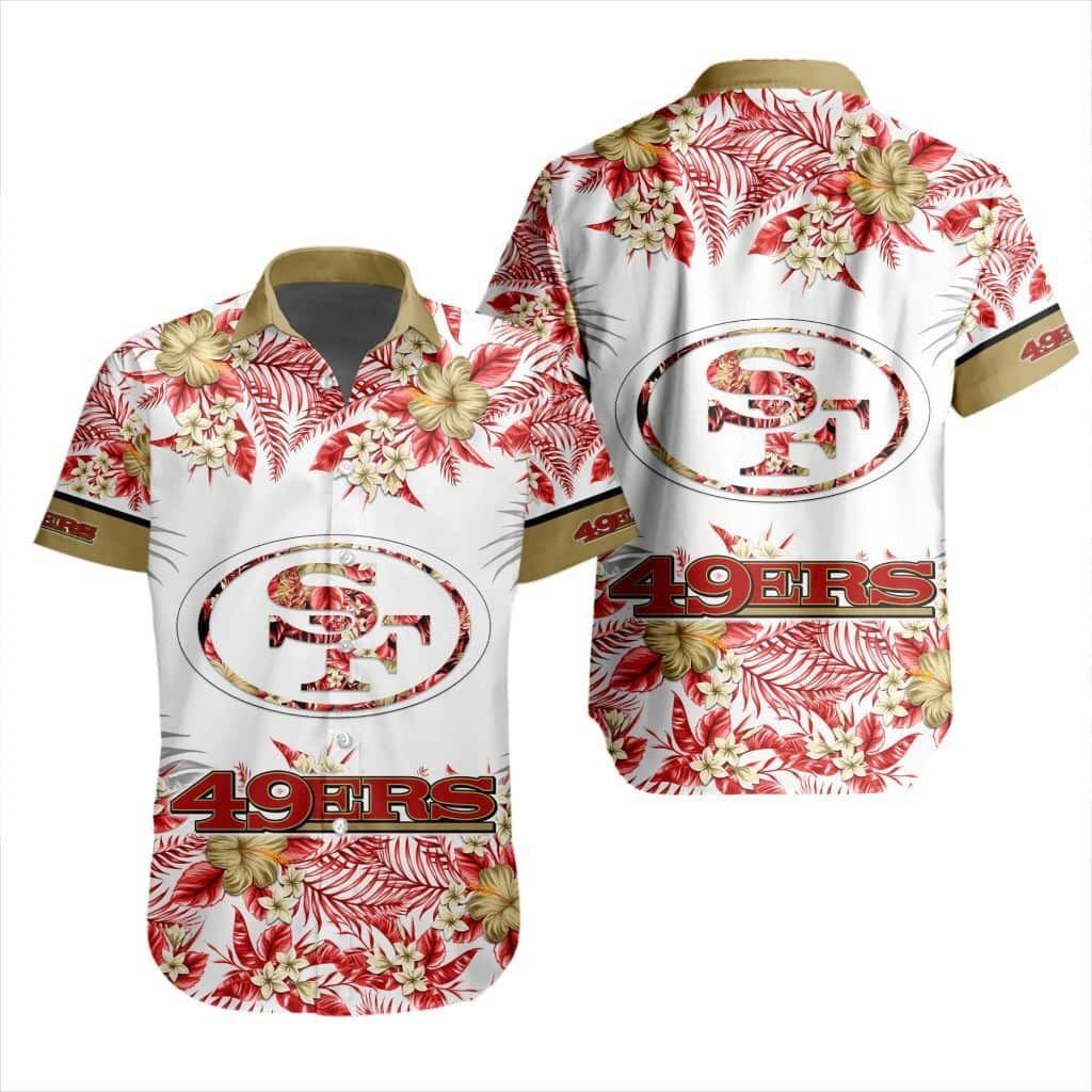 san francisco 49ers tropical bliss hawaiian shirt wbe94