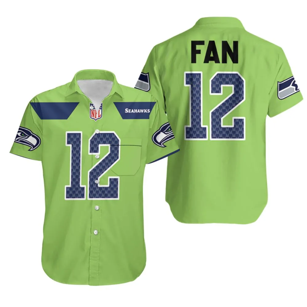 seattle seahawks fan 12 green hawaiian shirt 23qgu