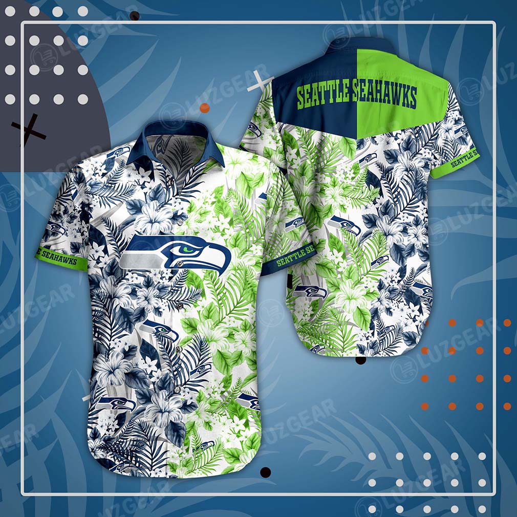 seattle seahawks tropical fusion hawaiian shirt erv3w