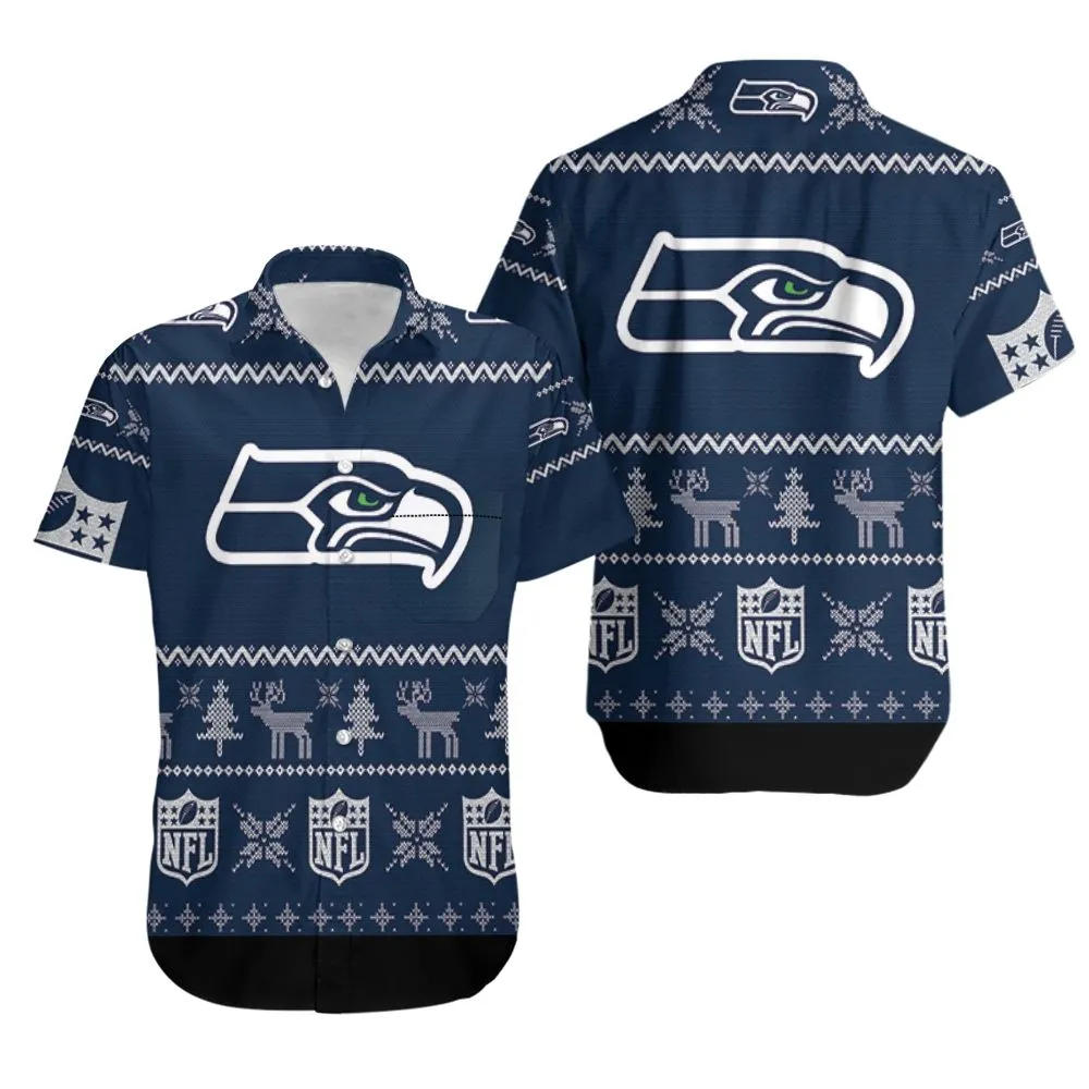 seattle seahawks winter knit hawaiian shirt vwl8c