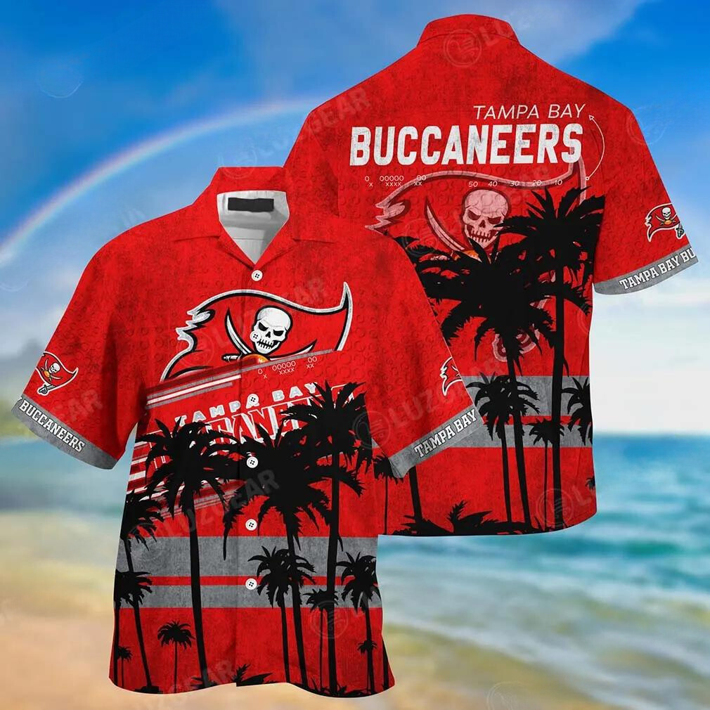 tampa bay buccaneers skull viking hawaiian shirt p0vwb