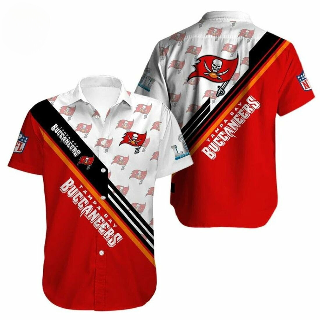 tampa bay buccaneers victory wave hawaiian shirt b4mb6