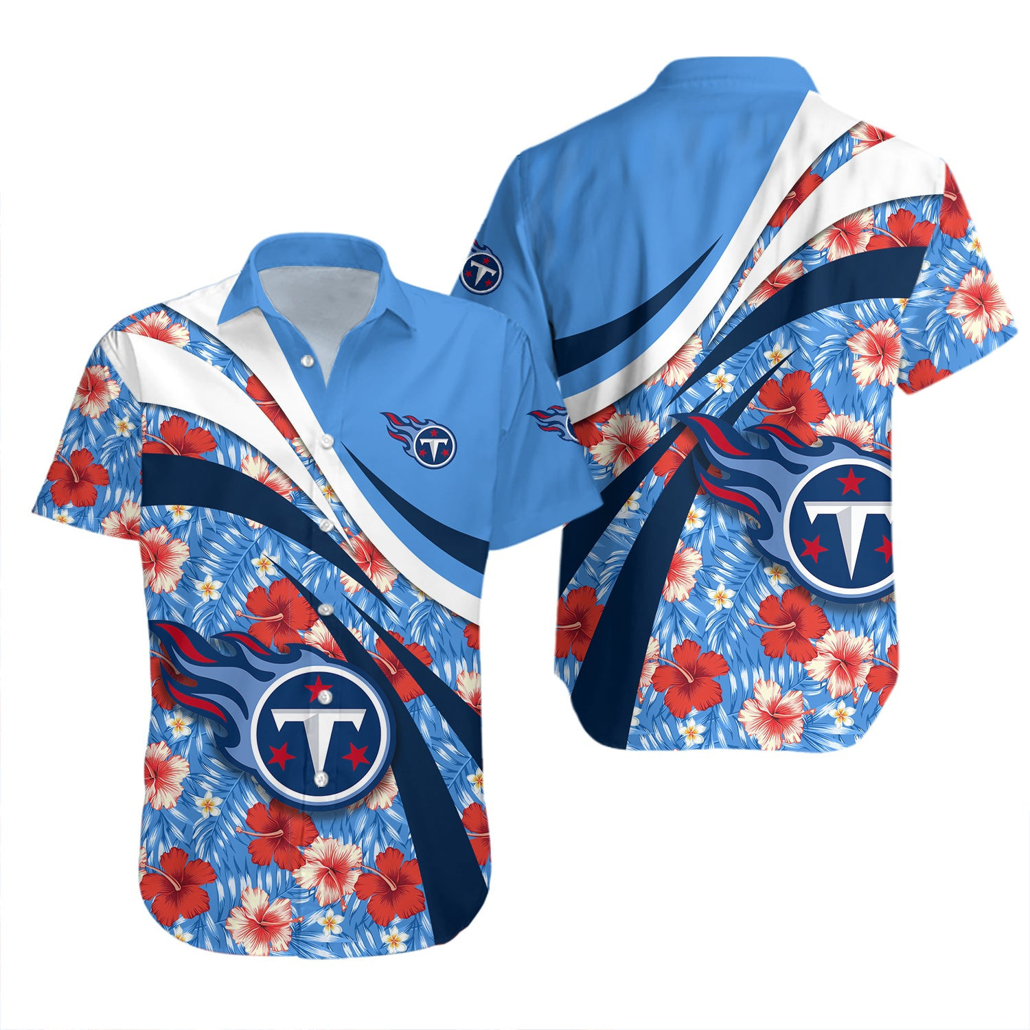 tennessee titans hibiscus breeze hawaiian shirt ww10c