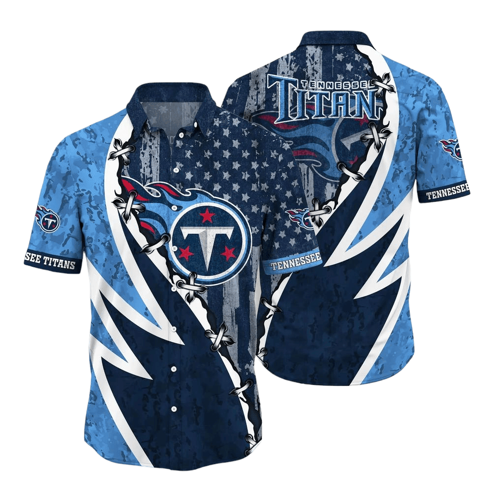 tennessee titans lightning stars hawaiian shirt f0j5n