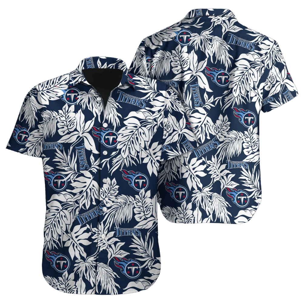 tennessee titans tropical foliage hawaiian shirt iw65k