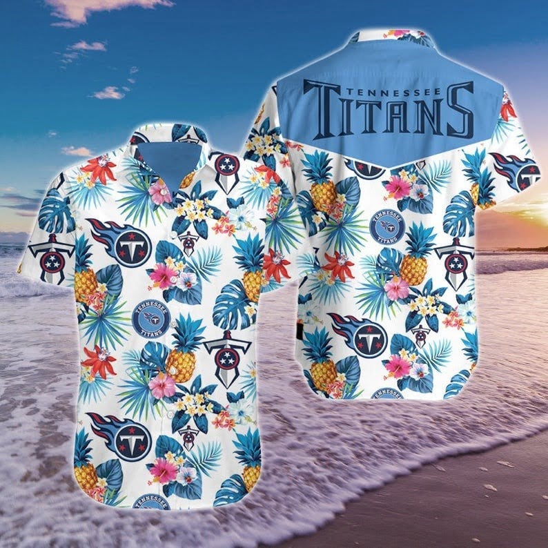 tennessee titans tropical pineapple hawaiian shirt ps45n